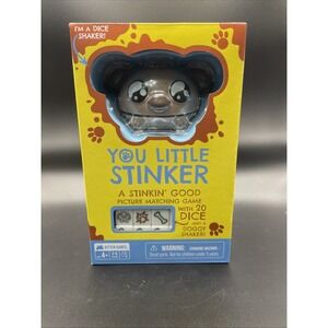 YOU LITTLE STINKER A Stinkin Good Picture Matching Game 20 Dice Doggy Shaker